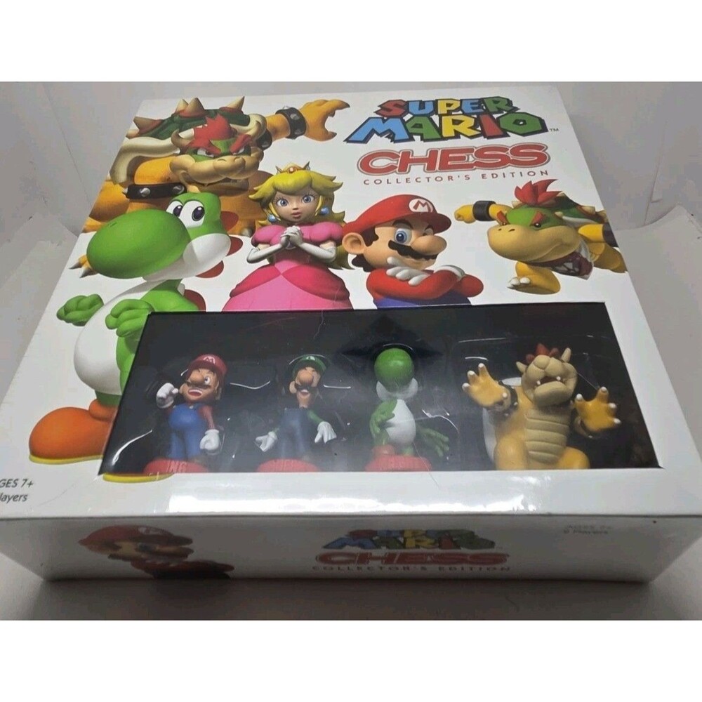 Super Mario Chess Collector's Edition Board Game Nintendo 2010 Complete B6 NIB
